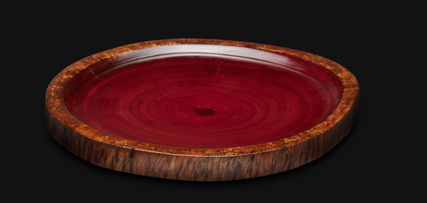 This platter, by Alexandra Climent, is part of "For the Love of Wood," a group exhibit at the Delaware Valley Arts Alliance.
